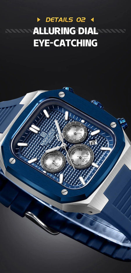 Naviforce NF-8037 Square Chronograph Edition image 12