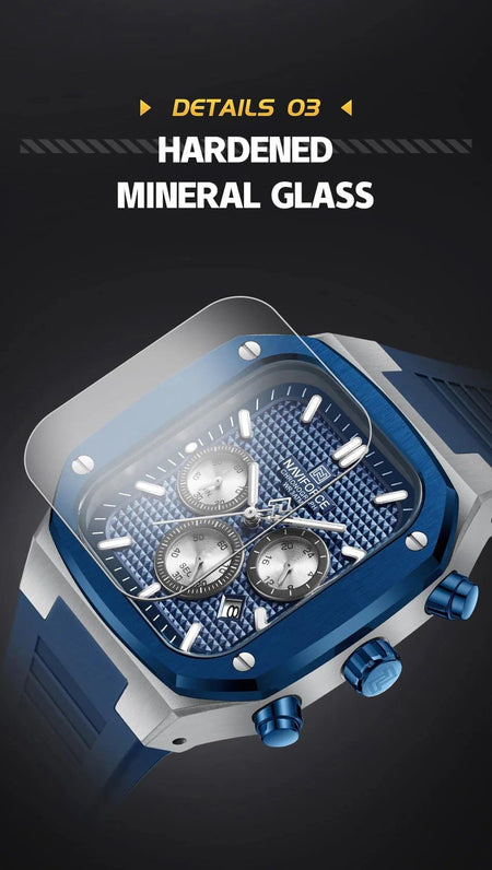 Naviforce NF-8037 Square Chronograph Edition image 13