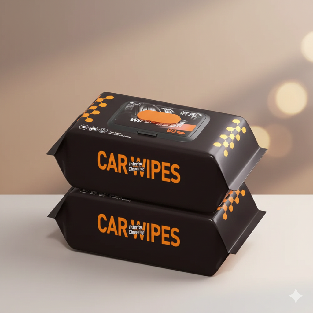 pack of 80 car interior cleaning wipes main image