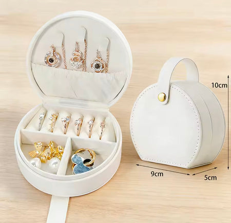 mini travel jewelry organizer box image 7