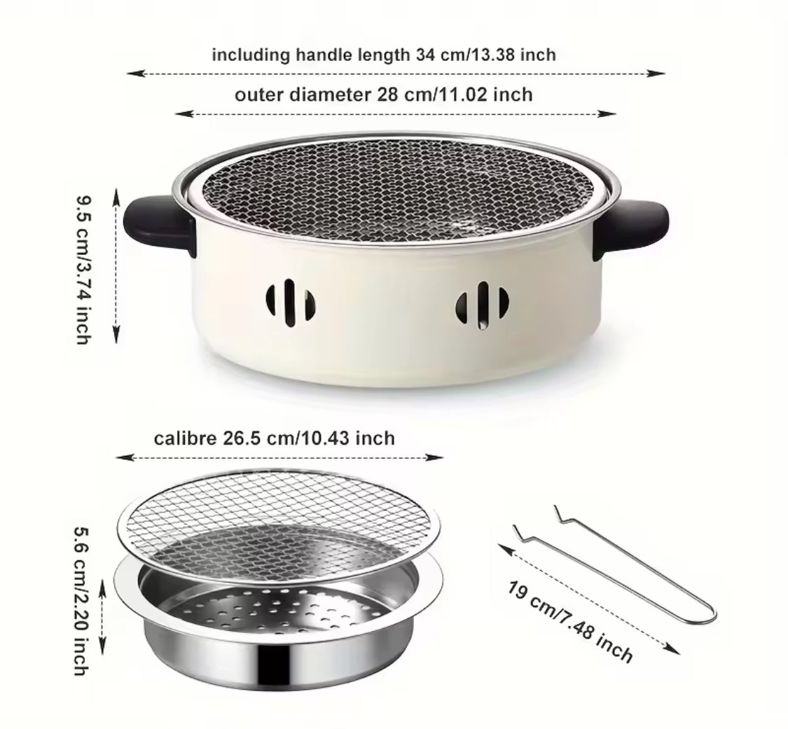 portable barbecue stove with coal grill image 8