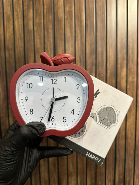 apple shape bedside desk clock image 7