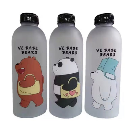 cute panda bear plastic water bottle image 3
