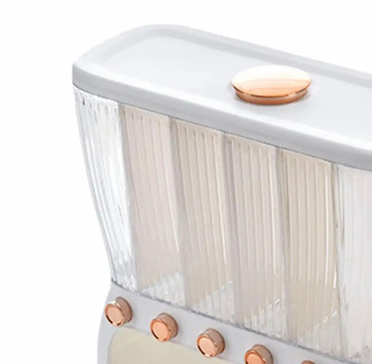 6 Compartment Cereal Dispenser Storage Organizer - image 3