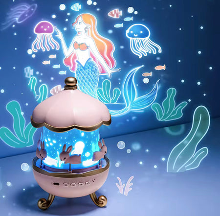 360° rotating galaxy solar system projector image 6