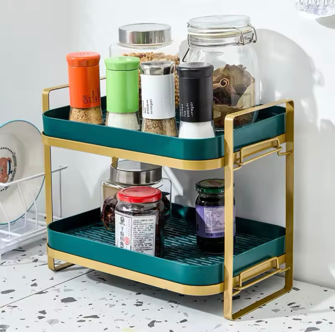 Double Deck Kitchen Countertop Rack - image 1
