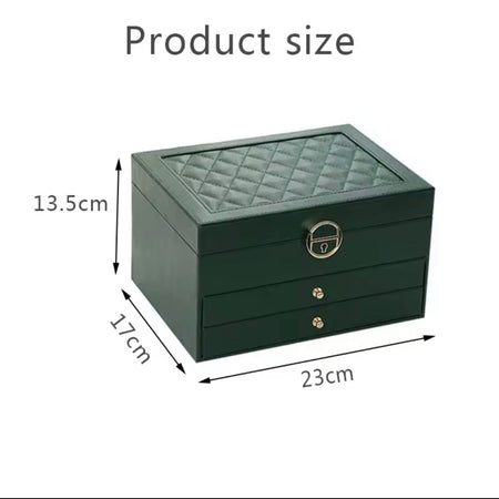 retro design three layer jewelry box image 5