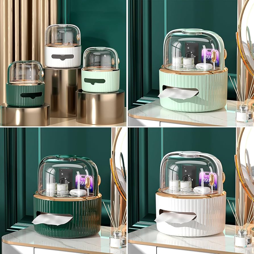 acrylic round vanity organizer image 2