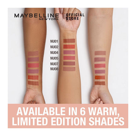 Maybelline New York Sensational Liquid Matte Lip Tint - Long lasting, Lightweight, Soft Matte Liquid Lipstick - Nude Shot - Image 4