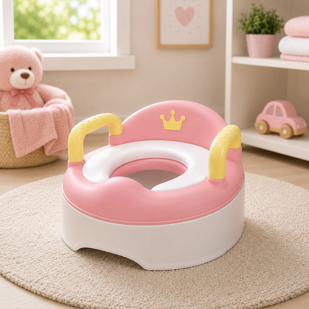 Commode Cover Potty Seat - Pink