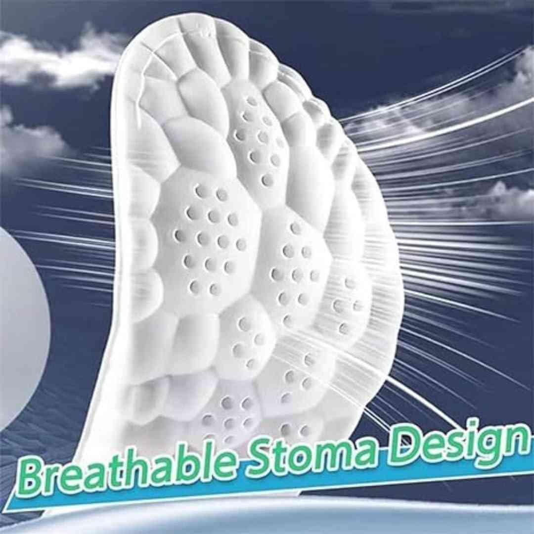 4D Shock-Absorbing Orthotic Insole with Arch Support