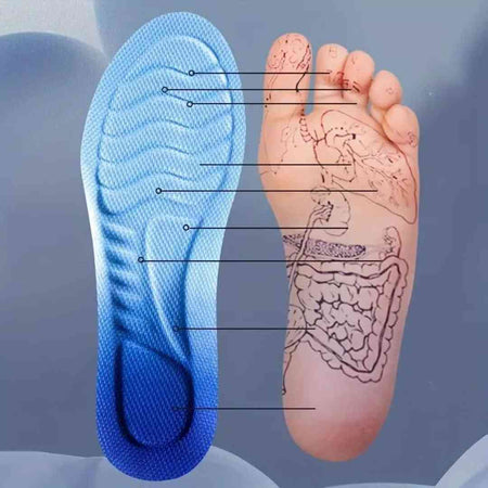 4D Shock-Absorbing Orthotic Insole with Arch Support
