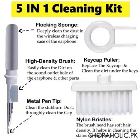 5 in 1 cleaning soft brush for keyboard and earphone image3