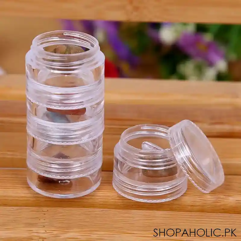 5 layer acrylic jewelry storage box main image