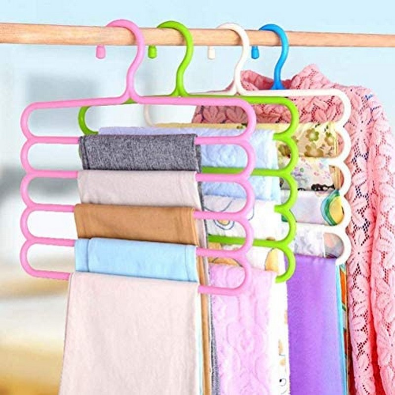 5-Layer Space-Saving Clothes Hanger main image