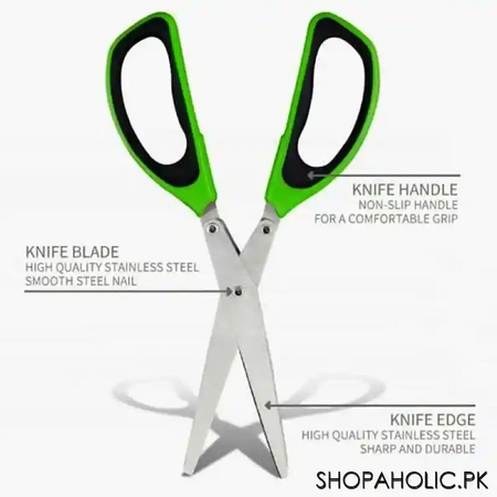 5 layer kitchen scissor with cleaning brush (highest quality) image3