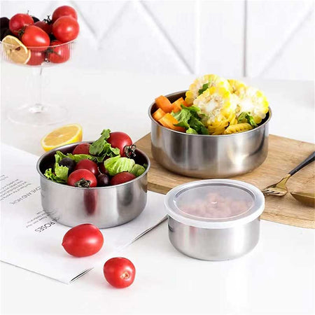 Set Of 5 Metal Mixing Bowls