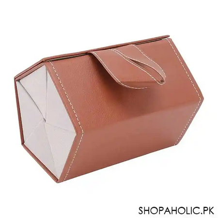5 slot roll up pu leather sunglasses folding organizer box image8