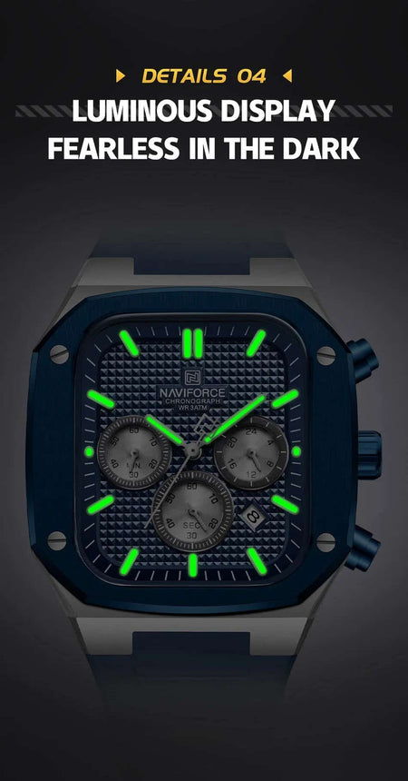 Naviforce NF-8037 Square Chronograph Edition image 14