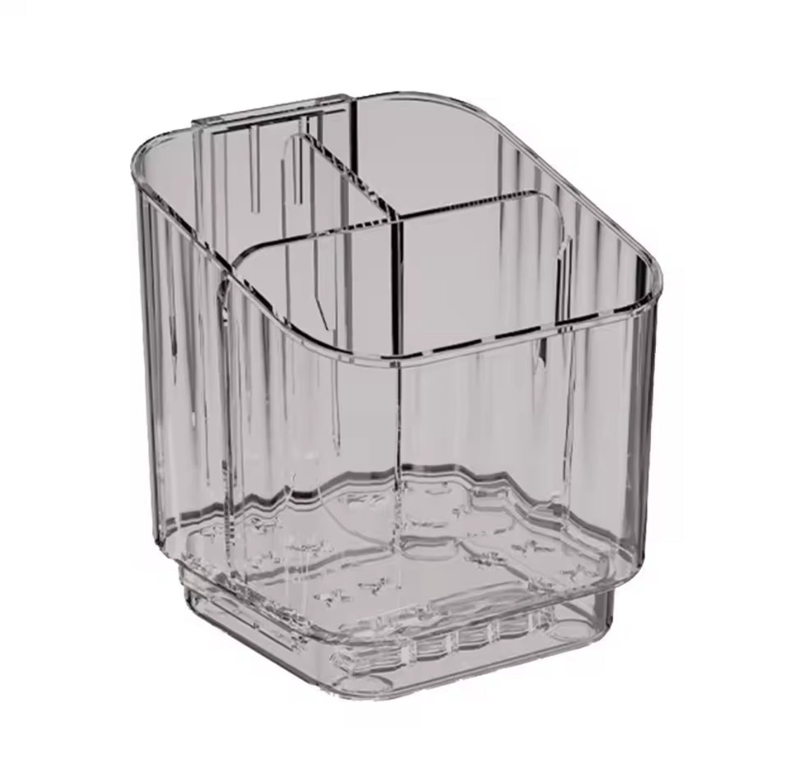 3 slots toothbrush holder with drain tray image 9