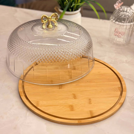 Cake Dish With Acrylic Cover - Image 4