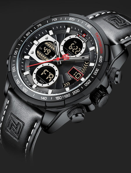Overfly 9197 Naviforce Analog-Digital Dual Time Chronograph Watch image 12