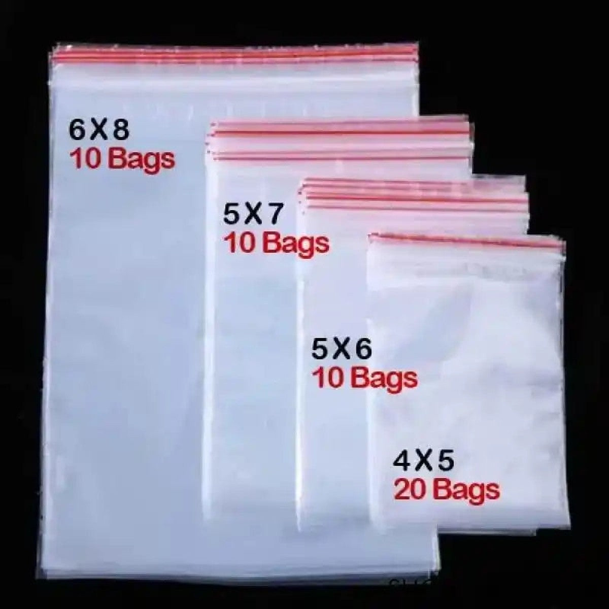 (50 Pcs) Ziplock Bags main image