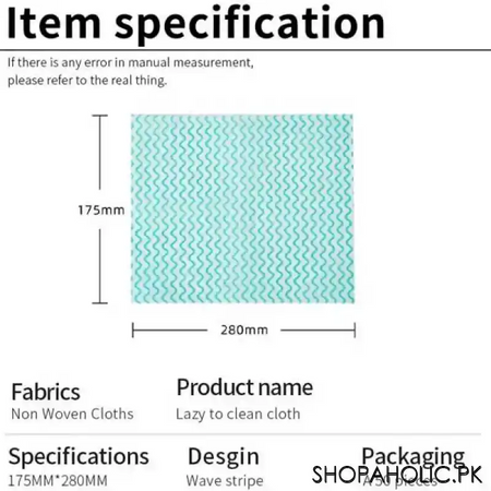 50pcs kitchen towel dry paper wipes roll image2