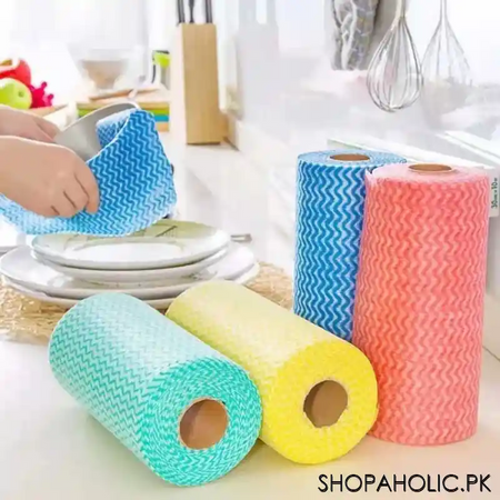 50pcs kitchen towel dry paper wipes roll image6