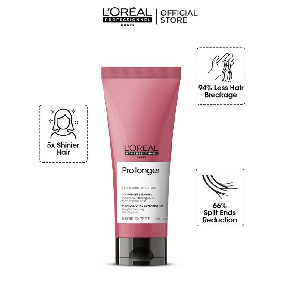 L'Oreal Professionnel Serie Expert Filler-A100 + Amino Acid Pro Longer Conditioner, 200ml - Main Image