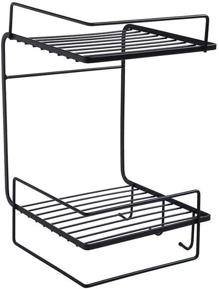 Multipurpose Double Layer Wall Mounted Shelf Rack for Bathroom & Kitchen image 3