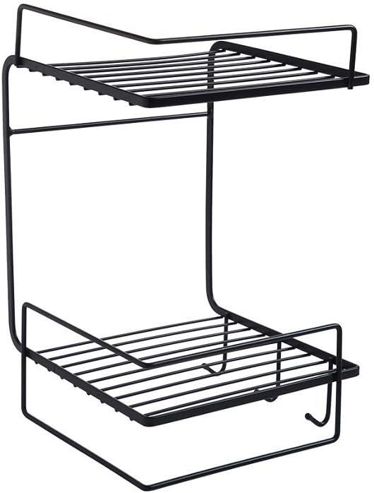 Multipurpose Double Layer Wall Mounted Shelf Rack for Bathroom & Kitchen image 3
