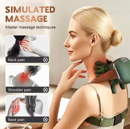 heated pillow neck and back massager image 2