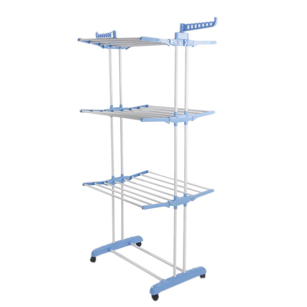 Spray Painting Clothes Hanger – White Light Blue image 4