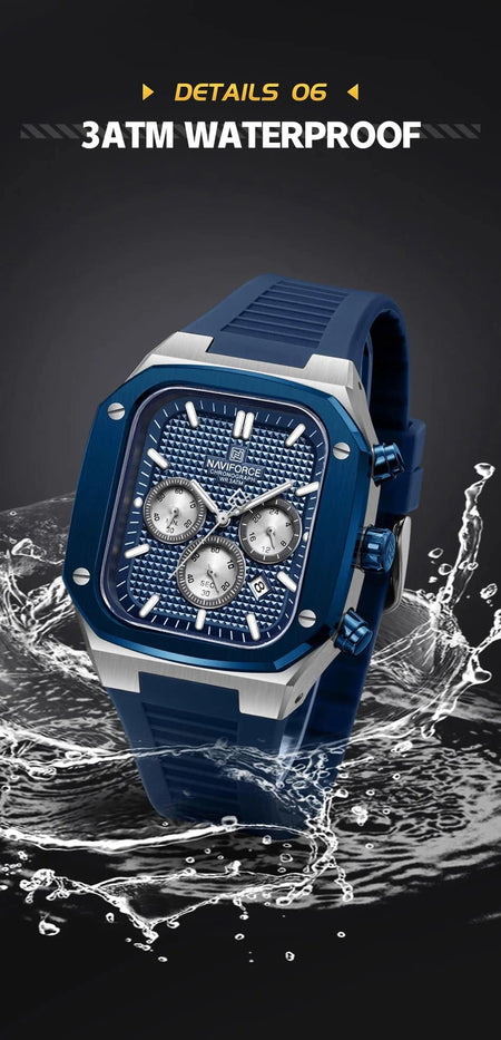 Naviforce NF-8037 Square Chronograph Edition image 16