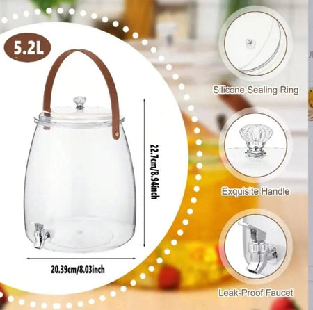 Beverage Dispenser Container With Handle - image 5