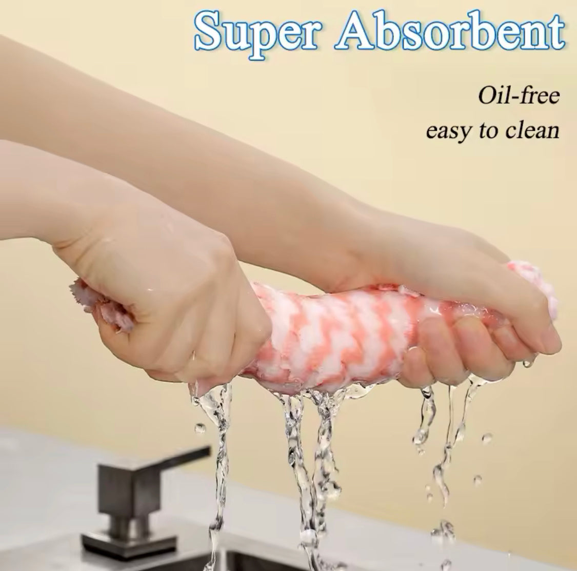 Pack Of 4 Superfine Fiber Kitchen Dishwashing Cloth - image 3