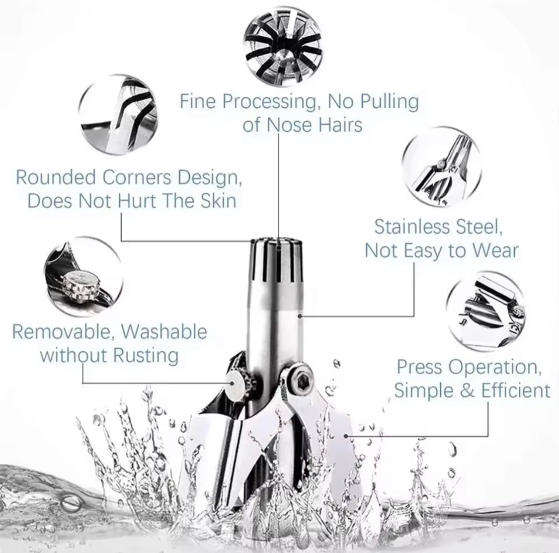 mini portable nose hair trimmer image 3