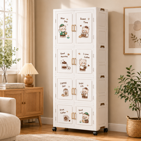Premium Multilayer Kids Storage Wardrobe