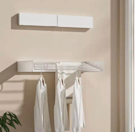 wall mounted foldable clothes rack image 9
