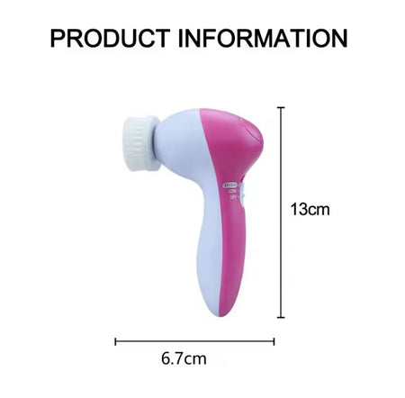 5 in 1 multifunctional face cleansing brush image 9