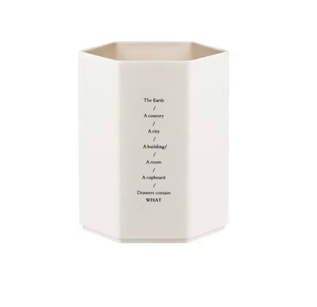 set of 3 hexagonal design pen holder image 6
