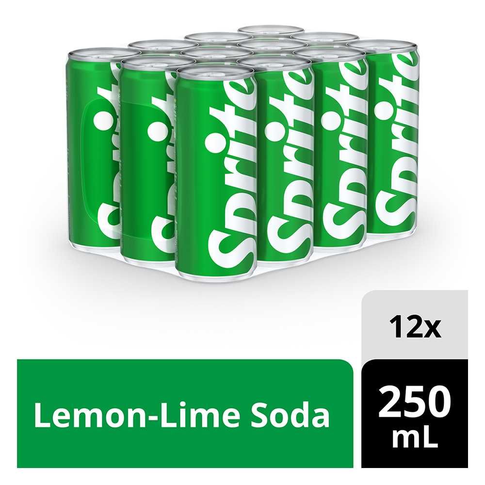 Sprite Can Local 250ml, 12 Pieces - Main Image