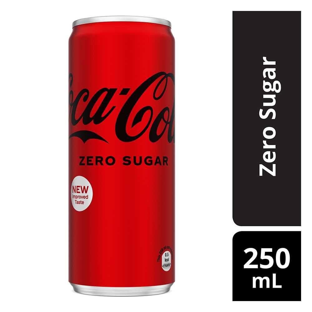 Coca Cola Zero Calories Can (Local) 250ml - Main Image