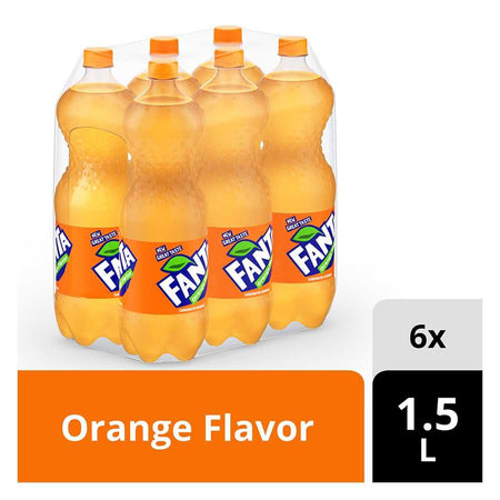 Fanta Orange 1.5 Liters, 6 Pieces - Main Image