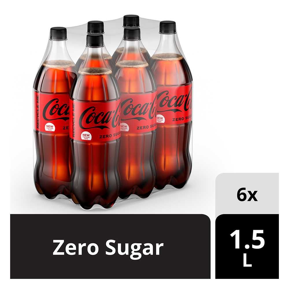 Coca Cola Zero Calories 1.5 Liters, 6 Pieces - Main Image
