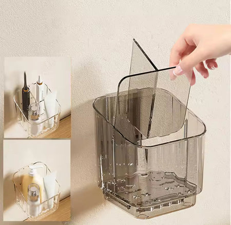 3 slots toothbrush holder with drain tray image 3