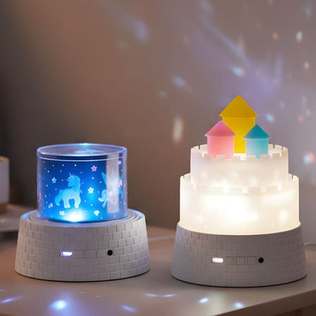 kids unicorn castle projector lamp image 2