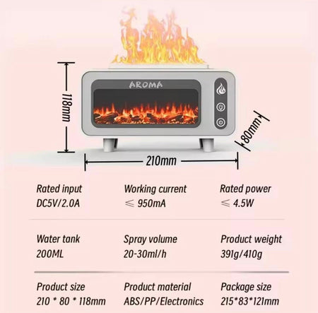 3D Fireplace Aroma Diffuser - image 6