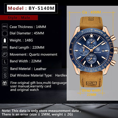 Benyar BY-5140 Grand Master Chronograph Edition Image 3